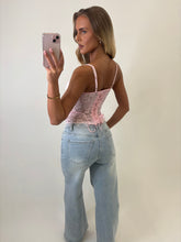 Load image into Gallery viewer, Pink Becky Corset Top
