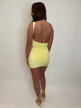 Load image into Gallery viewer, Yellow Dynasty Backless Mini Dress
