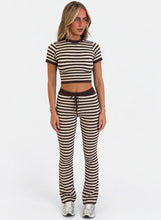 Load image into Gallery viewer, Chocolate &amp; Cream Alina Stripe Knit Co-ord
