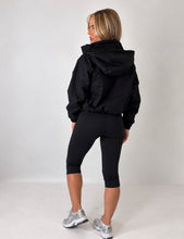 Load image into Gallery viewer, Black Fiadh Cropped Hooded Jacket
