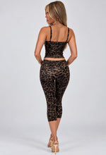 Load image into Gallery viewer, Leopard Print Kate Cami Top &amp; Capri Trousers Co-Ord
