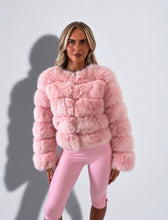 Load image into Gallery viewer, Pink Abi Faux Fur Coat
