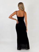 Load image into Gallery viewer, Black Grace Lace Detail Maxi Dress
