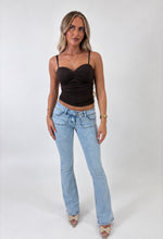 Load image into Gallery viewer, Black Shauna Ruched Cami Top
