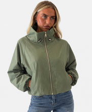 Load image into Gallery viewer, Khaki Sandra High-Neck Jacket
