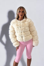 Load image into Gallery viewer, Cream Abi Faux Fur Coat
