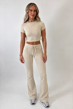Load image into Gallery viewer, Beige Aisling Tie-Waist Trousers Co-Ord
