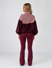 Load image into Gallery viewer, Burgundy Check Print Zip-Up Jacket
