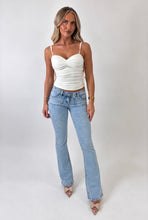 Load image into Gallery viewer, White Shauna Ruched Cami Top
