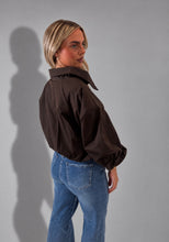 Load image into Gallery viewer, Brown Sandra High-Neck Jacket
