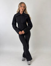 Load image into Gallery viewer, Black Eabha Corset Zip-Up Jacket
