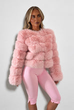 Load image into Gallery viewer, Pink Abi Faux Fur Coat
