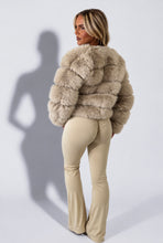 Load image into Gallery viewer, Stone Abi Faux Fur Coat
