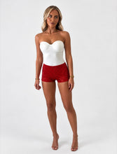 Load image into Gallery viewer, White Aoife Strapless Bustier Bodysuit
