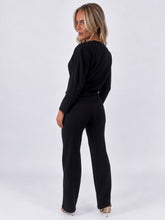 Load image into Gallery viewer, Black Dani Button Front Tailored Co-ord Set
