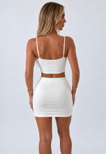 Load image into Gallery viewer, White Simone Mini Skirt Co-ord

