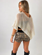 Load image into Gallery viewer, Cream Elsie Sheer Knit Shawl
