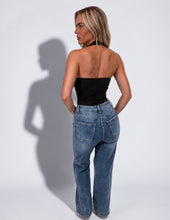 Load image into Gallery viewer, Black Bonnie Underwired Halterneck Bodysuit
