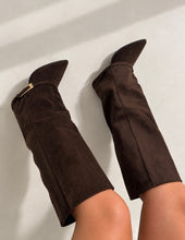 Load image into Gallery viewer, Chocolate Suede Pointed Boots
