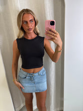 Load image into Gallery viewer, Black Imogen Open Back Top
