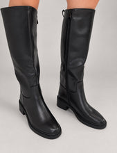 Load image into Gallery viewer, Black Flat Knee-High Boots
