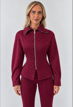 Load image into Gallery viewer, Wine Bailey Sculpted Tracksuit
