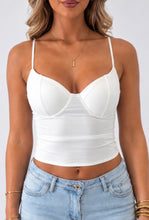 Load image into Gallery viewer, White Luana Bustier Top
