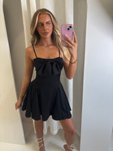 Load image into Gallery viewer, Black Mia Bow Dress
