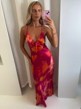 Load image into Gallery viewer, Pink &amp; Orange Lily Maxi Dress
