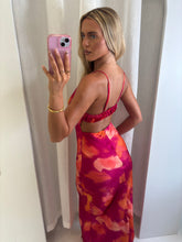 Load image into Gallery viewer, Pink &amp; Orange Lily Maxi Dress
