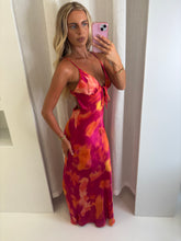 Load image into Gallery viewer, Pink &amp; Orange Lily Maxi Dress
