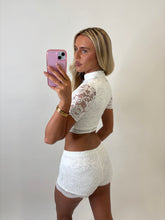 Load image into Gallery viewer, White Sheila Lace Co-Ord
