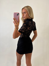 Load image into Gallery viewer, Black Josephine Lace Dress
