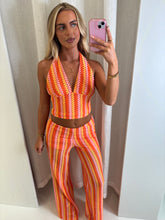 Load image into Gallery viewer, Orange Mona Crochet Co-Ord
