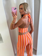 Load image into Gallery viewer, Orange Mona Crochet Co-Ord
