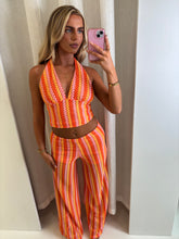 Load image into Gallery viewer, Orange Mona Crochet Co-Ord
