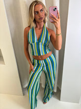 Load image into Gallery viewer, Blue Mona Crochet Co-Ord.
