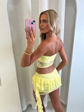 Load image into Gallery viewer, Yellow Clíona Lace Ruffle Co-Ord
