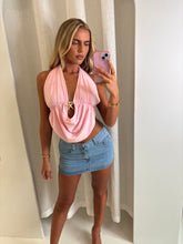 Load image into Gallery viewer, Pink Ennis Starfish Halter Top
