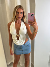 Load image into Gallery viewer, White Ennis Starfish Halter Top

