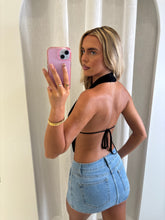 Load image into Gallery viewer, Black Ennis Starfish Halter Top

