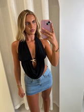 Load image into Gallery viewer, Black Ennis Starfish Halter Top
