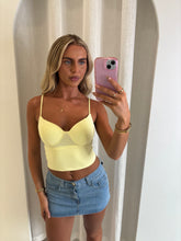 Load image into Gallery viewer, Yellow Ivor Contour Cami Top
