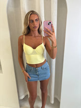 Load image into Gallery viewer, Yellow Ivor Contour Cami Top
