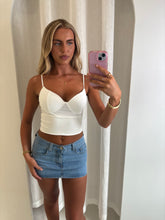 Load image into Gallery viewer, White Ivor Contour Cami Top
