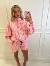 Load image into Gallery viewer, Pink Ciara Polka Dot Lounge Co-Ord
