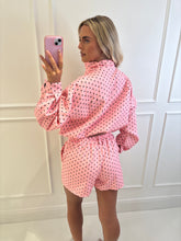 Load image into Gallery viewer, Pink Ciara Polka Dot Lounge Co-Ord
