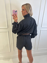 Load image into Gallery viewer, Black Ciara Polka Dot Lounge Co-Ord
