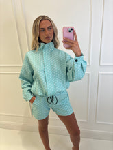 Load image into Gallery viewer, Green Ciara Polka Dots Lounge Co-Ord
