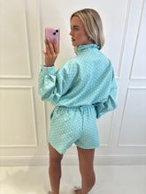 Load image into Gallery viewer, Green Ciara Polka Dots Lounge Co-Ord
